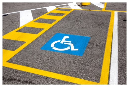 Handicap Line Markings